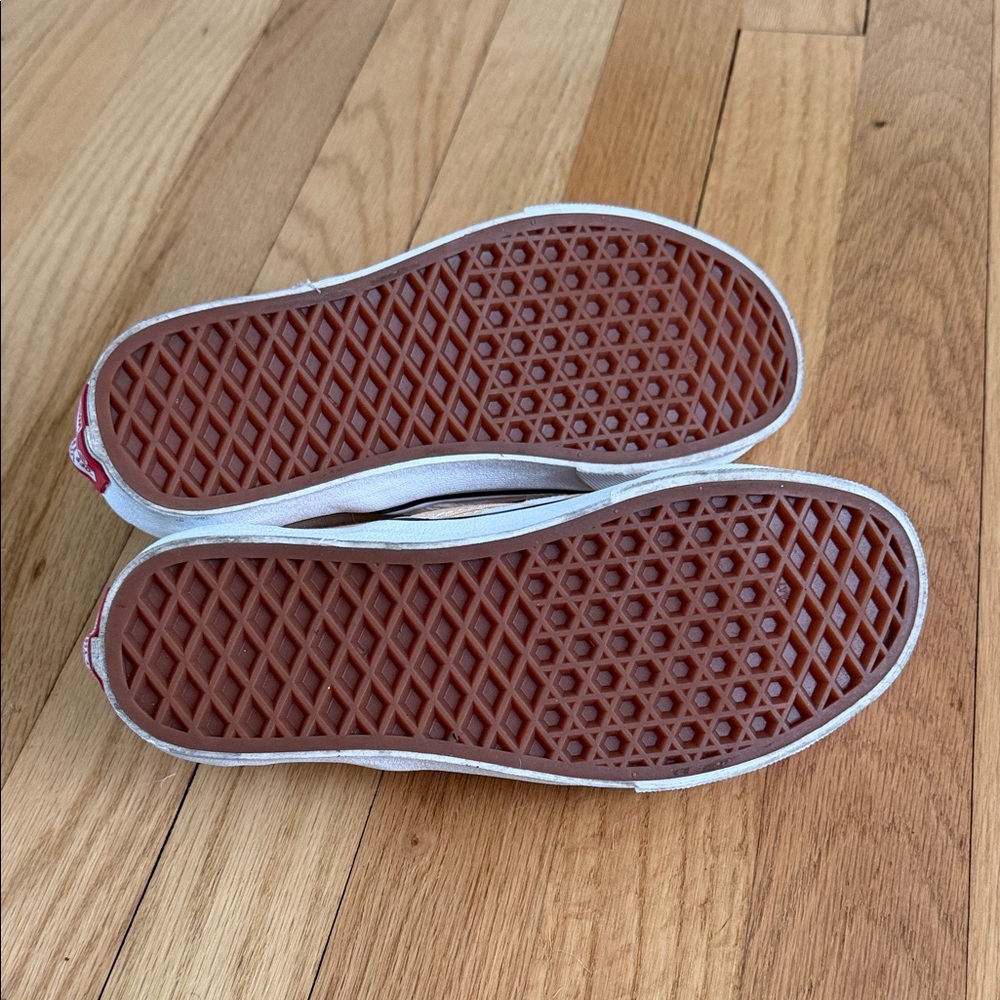 Vans Kids Slip-On Sneakers - Cream and White Checkerboard - Picture 4 of 4